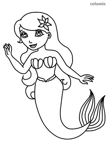 Mermaids coloring pages » Free & Printable » Mermaid coloring sheets