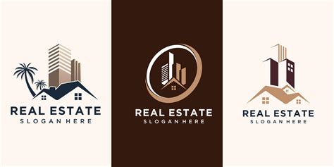 Real estate logo with creative design premium vector 9900787 Vector Art ...