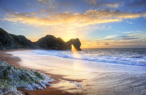 Durdle Door Sunrise Photograph by Matthew Gibson - Pixels