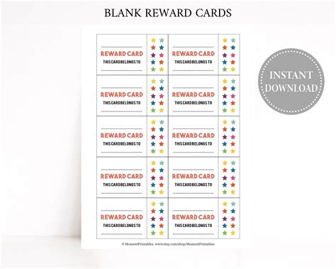 Reward Card Template