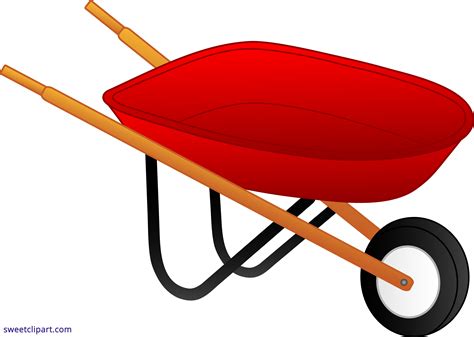 Gardening clipart wheelbarrow, Gardening wheelbarrow Transparent FREE for download on ...