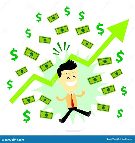 Man Making Profit In Business Stock Vector - Image: 48234462