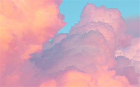 Pink Rainbow Clouds Background Desktop Wallpaper Pc Wallpaper | My XXX Hot Girl