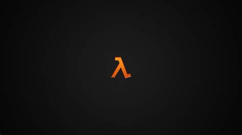 HD wallpaper: minimalism, dark, video games, lambda, orange, Half-Life | Half life, Minimalism ...