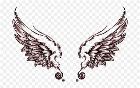 Wings Tattoos Clipart Transparent Background - Angel Wings Tattoo ...