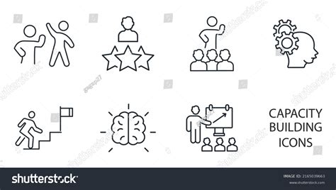 Capacity Building Icons Symbol Vector Elements Stock Vector (Royalty Free) 2165039663 | Shutterstock