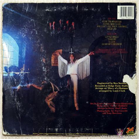 Ozzy Osbourne ‎– Diary Of A Madman (1981) Vinyl, LP, Album – Voluptuous ...