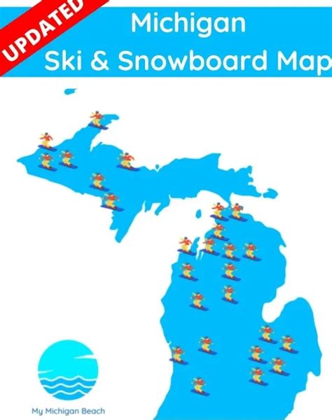 Michigan Ski Resorts Map 2023 | My Michigan Beach and Michigan Travel