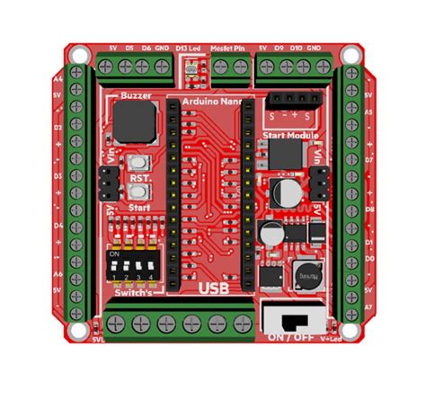 Sumotech Arduino Based Sumo Robot Board (With Arduino Nano) Buy 31,00 USD | Sumozade.com