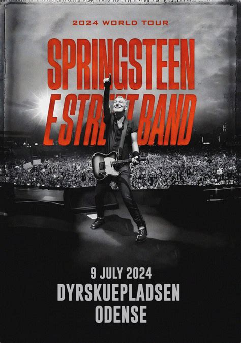 BRUCE SPRINGSTEEN 2024 World Tour: ODENSE Poster