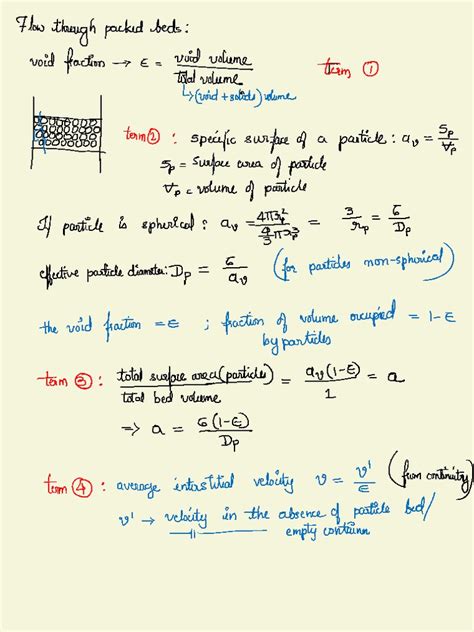 Ergun's Equation Derivation | PDF