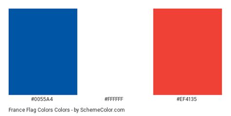 France Flag Colors » Country Flags » SchemeColor.com