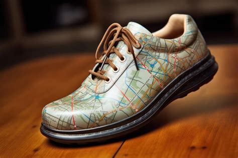 Premium AI Image | Smart shoes displaying gps navigation on their surface created with generative ai