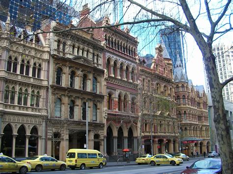 Victorian era buildings in Collins Street Melbourne | Викторианская ...