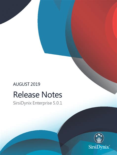 Fillable Online SirsiDynix Enterprise 5.0.1 Release Notes. SirsiDynix ...