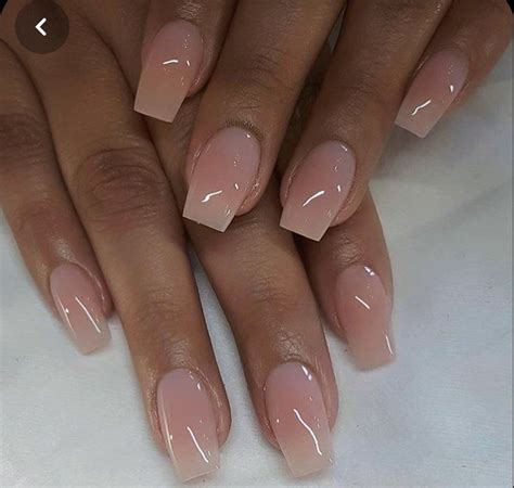 French Manicure Natural Classy Short Acrylic Nails - Kallion Shamaani