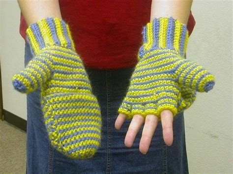 Crochet Fingerless Mittens With Flap Patterns Crocheted Mittens ...