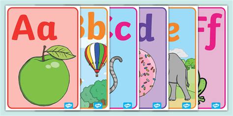 Alphabet Outline Printable Posters | Phonics | Twinkl