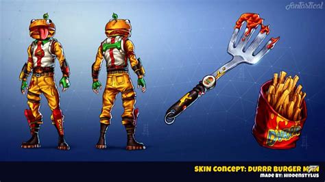 Durr Burger skin concept | Fortnite: Battle Royale Armory Amino