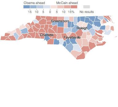 North Carolina - Election Results 2008 - The New York Times