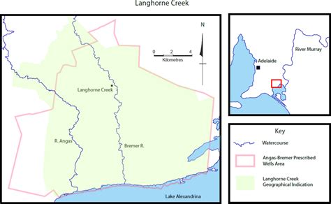 Map of the Langhorne Creek region | Download Scientific Diagram