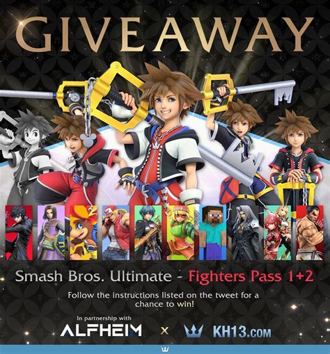 KH13 Giveaway: Super Smash Bros. Ultimate + Fighters Pass 1 and 2 ...