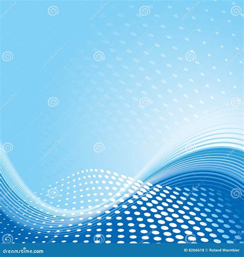 Blue Wave Pattern Background Royalty Free Stock Photos - Image: 8266618