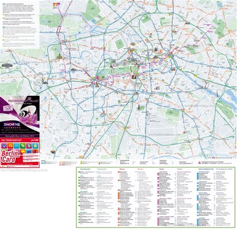 Berlin tourist attractions map - Ontheworldmap.com