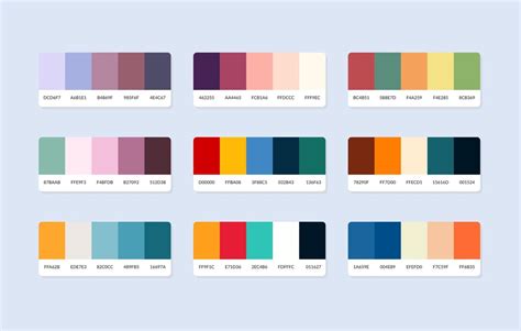 Premium Vector | Pantone colour palette catalog samples in rgb hex