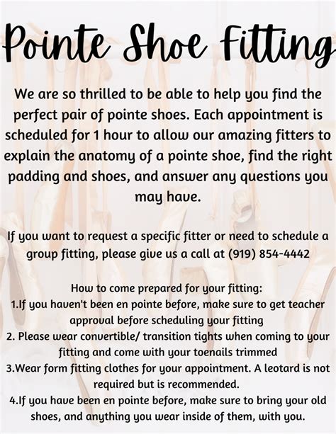 Pointe Shoe Fitting – Relevé Dancewear