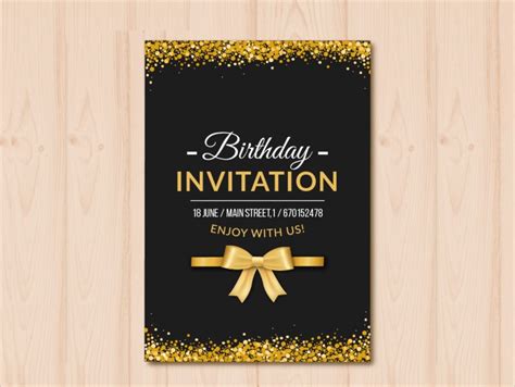 Black Gold Birthday Invitation - 13+ Examples, How to Create, Tips