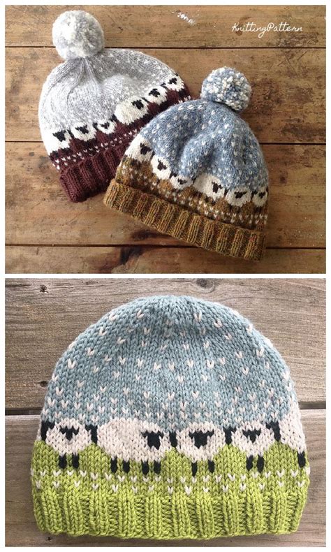 Knit Fair Isle Sheep Hat Free Knitting Pattern & Paid - Knitting ...