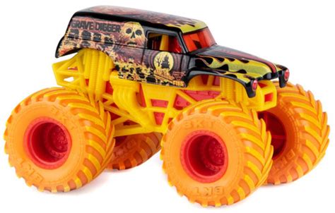 Monster Jam Fire Ice Grave Digger Exclusive 164 Diecast Car Spin Master - ToyWiz