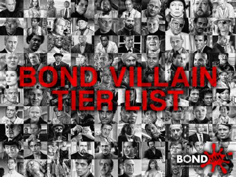 Create a Bond Villains Tier List - TierMaker