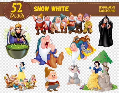 Snow White Clipart Snow White characters SNOW WHITE png | Etsy