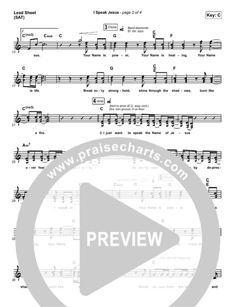 I Speak Jesus Sheet Music PDF (Here Be Lions) - PraiseCharts