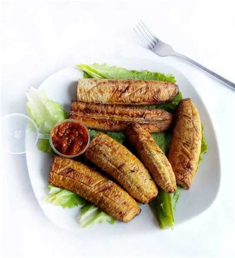 Roasted Plantain with Sauce | Haddious Kitchen