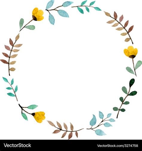 Floral frame Royalty Free Vector Image - VectorStock