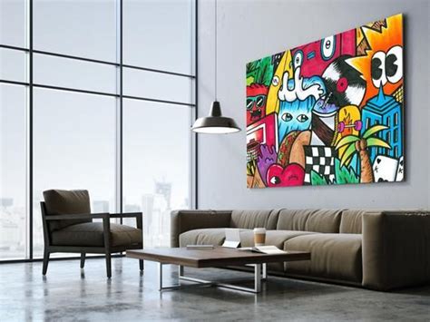 Extra Large Wall Art Street Art Print On Canvas Living Room | Etsy | Large wall art, Extra large ...