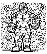Animated Thanos coloring Page  Download Print Or Color Online For Free sketch template