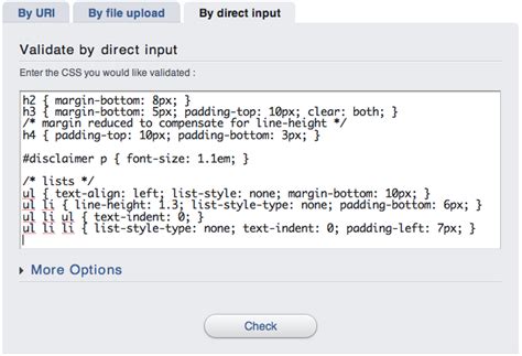 CSS Validator User Manual