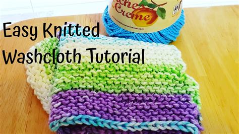 How to Knit a Dishcloth: Pattern I - Beginner Tutorial - YouTube