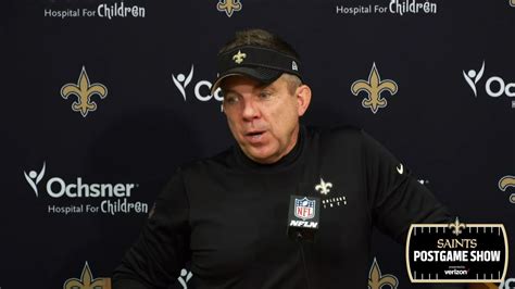 Sean Payton Saints at Titans Postgame Press Conference