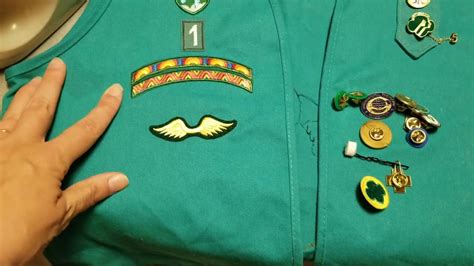 Girl Scout Junior Vest - Where and how to sew badges and patches - YouTube