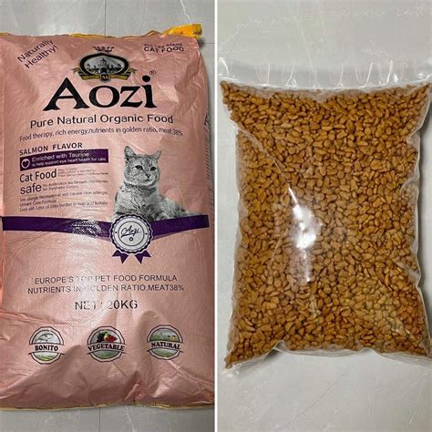 Aozi Organic CAT Dry Food 1KG. (Salmon Flavor), Pet Supplies, Pet Food on Carousell