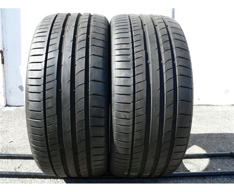 2 used tires 235 35 19 Continental ContiSportContact 5P 91Y 80% life