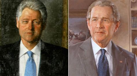 White House portraits of Bill Clinton and George W. Bush moved from ...