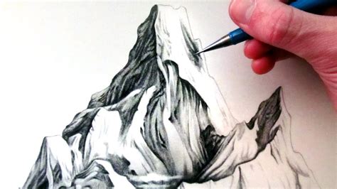 How to Draw Mountains - YouTube