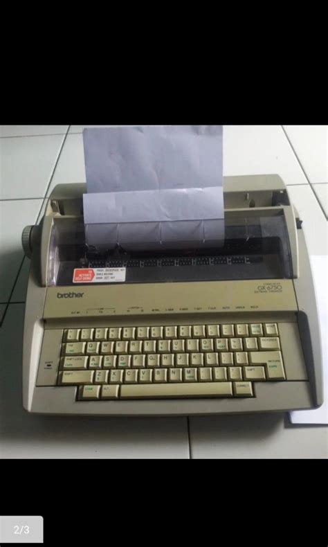 Mesin Tik Elektrik Brother GX-6750 on Carousell