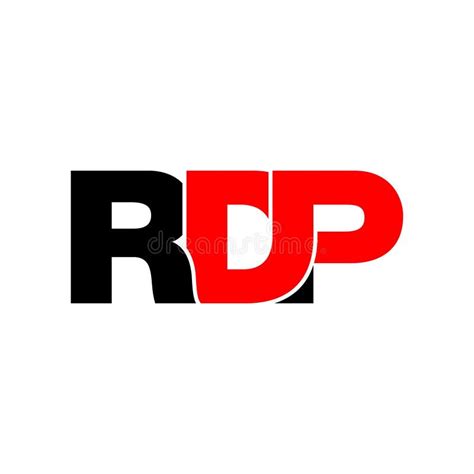 Letter RDP Simple Monogram Logo Icon Design. Stock Vector ...